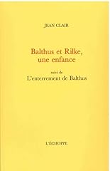 Balthus rilke enfance d'occasion  Livré partout en France
