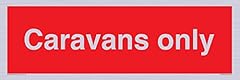 Caravans sign 450x150mm for sale  Delivered anywhere in UK