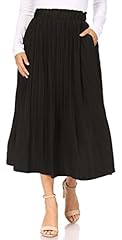 Pleated black skirt for sale  Delivered anywhere in USA 