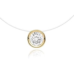 Collier solitaire invisible d'occasion  Livré partout en France