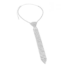 Collier cravate strass d'occasion  Livré partout en France