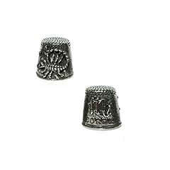 Pewter zodiac thimble for sale  Delivered anywhere in UK