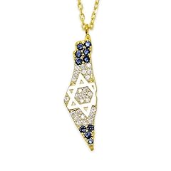 Gold israel pendant for sale  Delivered anywhere in USA 
