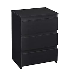 Yaheetech black bedside for sale  Delivered anywhere in UK