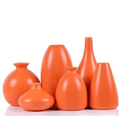 Orange ceramic vase for sale  Delivered anywhere in USA 