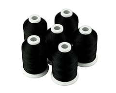 Simthread 6 Black 1000M(1100Y) Polyester Machine Embroidery, used for sale  Delivered anywhere in USA 