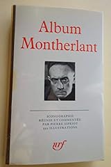 Album montherlant d'occasion  Livré partout en France