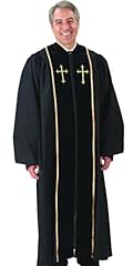 Black pulpit robe for sale  Delivered anywhere in USA 