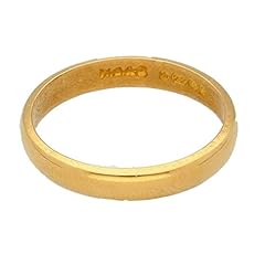 Womens Ring | Birmingham 1952 22Carat Yellow Gold Plain for sale  Delivered anywhere in UK