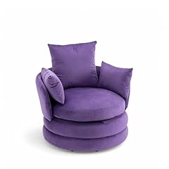 Velvet purple swivel for sale  Delivered anywhere in UK
