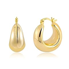 Gold earrings women for sale  Delivered anywhere in UK
