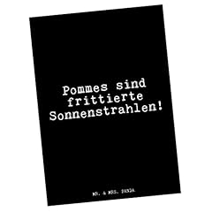 Mr. & Mrs. Panda Postkarte Pommes sind frittierte Sonnenstrahlen!... gebraucht kaufen  Wird an jeden Ort in Deutschland