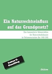 Naturrechtseinfluss grundgeset gebraucht kaufen  Wird an jeden Ort in Deutschland