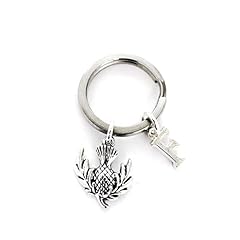Personalised thistle charm for sale  Delivered anywhere in UK