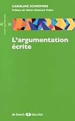 Argumentation écrite d'occasion  Livré partout en France