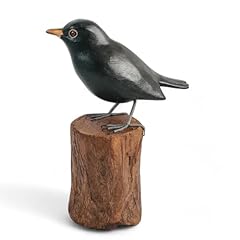 Wood carved blackbird for sale  Delivered anywhere in UK