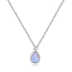 Silver moonstone teardrop for sale  Delivered anywhere in UK