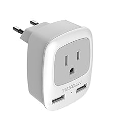 European Travel Plug Adapter, TESSAN International for sale  Delivered anywhere in USA 
