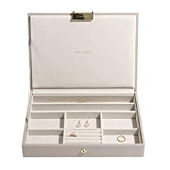 Stackers Taupe Classic Medium Jewellery Box Lid for sale  Delivered anywhere in UK