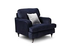 Elegant navy armchair for sale  Delivered anywhere in UK