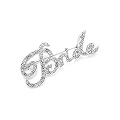 Rhinestone bride brooch for sale  Delivered anywhere in USA 