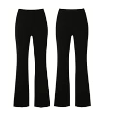 Premium Pack of 2 Ladies Womens Straight Leg Trousers for sale  Delivered anywhere in UK