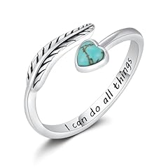 Feather ring 925 for sale  Delivered anywhere in USA 