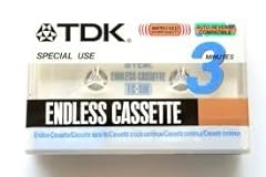 Audiocassetta tdk endless usato  Spedito ovunque in Italia 