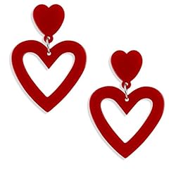 Acrylic double heart for sale  Delivered anywhere in UK