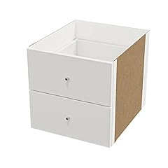 IKEA Kallax insert with 2 drawers in white; (13 x 13 for sale  Delivered anywhere in UK