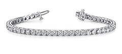 3 Carat Classic Diamond Tennis Bracelet 14K White Gold for sale  Delivered anywhere in USA 