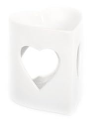 Ceramic white heart for sale  Delivered anywhere in UK