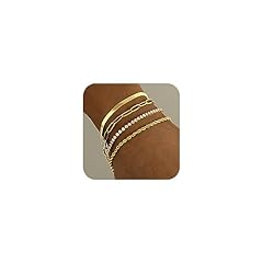 Gold link bracelets for sale  Delivered anywhere in USA 