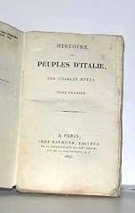 Histoire peuples italie d'occasion  Livré partout en France