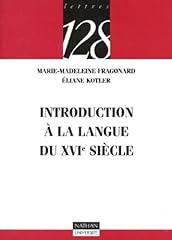 Introduction langue xvie d'occasion  Livré partout en France