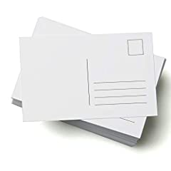 50 Blank Postcards, A6 350gsm Card, Perfect for Craft, used for sale  Delivered anywhere in UK