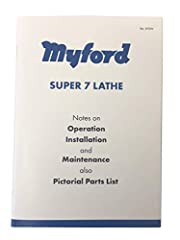 Myford manual super for sale  Delivered anywhere in UK