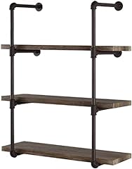 Used, Industrial Retro Wall Mount iron Pipe Shelf,DIY Open for sale  Delivered anywhere in USA 