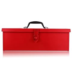 Used, Red Metal Tool Box Metal Storage Box Iron Sheet Tool for sale  Delivered anywhere in UK