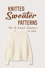 Knitted sweater patterns for sale  Delivered anywhere in UK