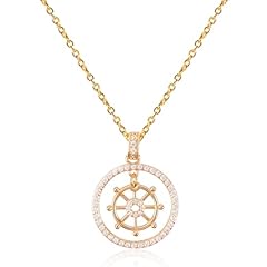 Gold rudder necklace for sale  Delivered anywhere in USA 