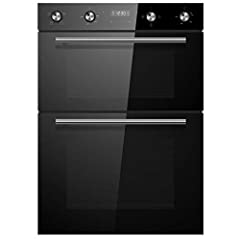 Cookology CDO900BK 90cm Black Glass Built-in Electric for sale  Delivered anywhere in Ireland