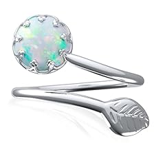 Opal silver band for sale  Delivered anywhere in UK