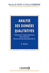 Analyse données qualitatives d'occasion  Livré partout en France