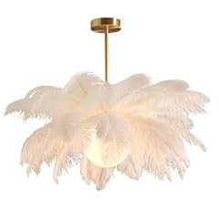 Ostrich feather chandelier for sale  Delivered anywhere in USA 