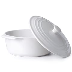 Ceramic white casserole for sale  Delivered anywhere in USA 