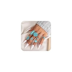 Bohemian turquoise ring for sale  Delivered anywhere in USA 