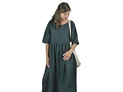 Smock maxi linen for sale  Delivered anywhere in UK