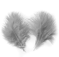 Silver grey marabou for sale  Delivered anywhere in Ireland