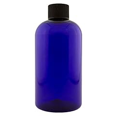 8 fl oz Cobalt Blue Plastic Bottle with Black Cap (24 for sale  Delivered anywhere in Canada